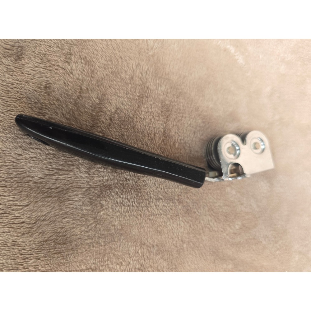 Vintage Ekco Knife Sharpener Chromium Plated USA Black Handle Handheld Tool